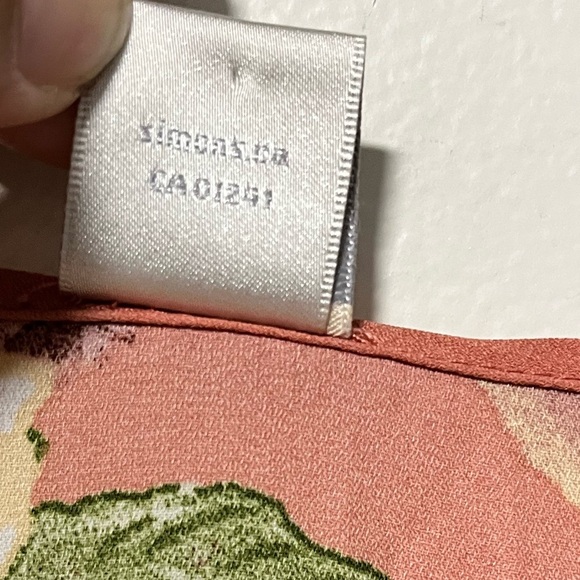 Twik Floral Wrap Dress Pink Rust Midi Size L - Picture 8 of 13